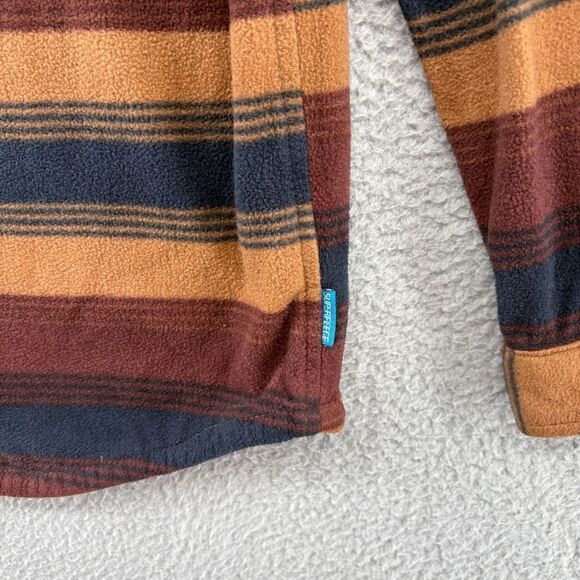 O'Neill flannel button up shirt striped warm coastal boys size XL - Picture 5 of 12